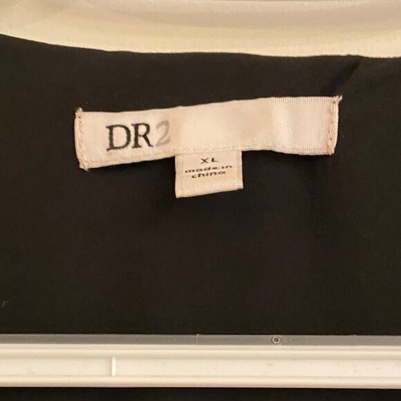 Dressbarn XL Burgundy Velvet Floral Blouse 3/4 Ruffle Sleeve V-Neck Top - Picture 5 of 6